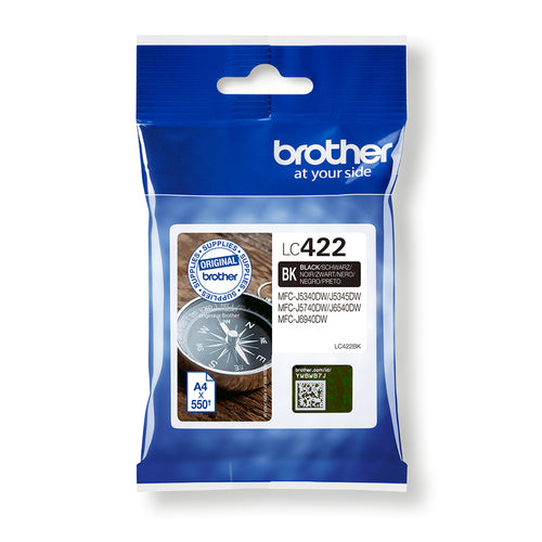 Brother LC-422BK ink cartridge 1 pc(s) Original Black Brother LC-422BK ink cartridge 1 pc(s) Original Black